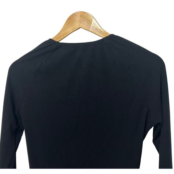 FIFTEEN TWENTY TOP WOMENS SIZE SMALL ZELDA FITTED CROSSOVER STRETCH BLACK NEW - Picture 8 of 14